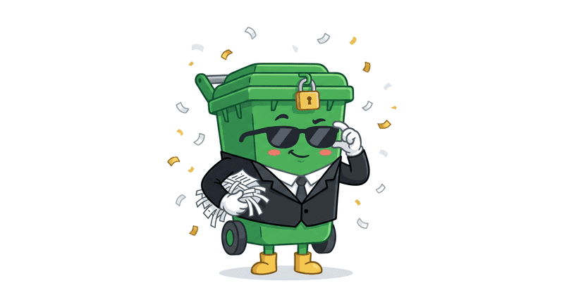 Confidential Waste illustration
